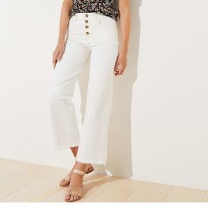 Loft High Waisted Wide Leg Crop Pant